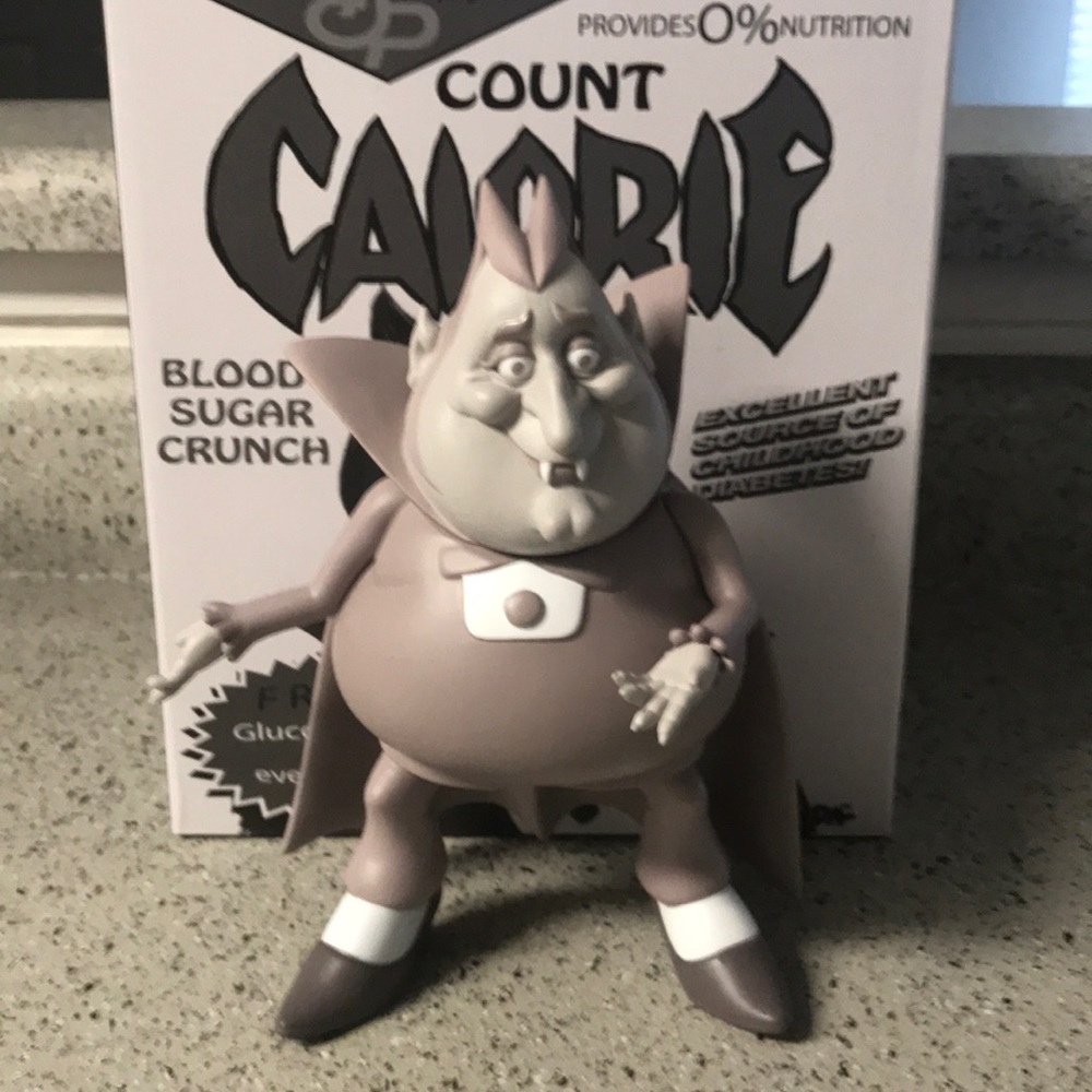 Ron English Count Calorie Monotone Vinyl Figure